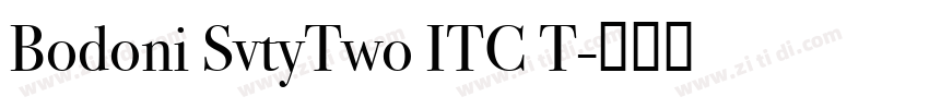 Bodoni SvtyTwo ITC T字体转换